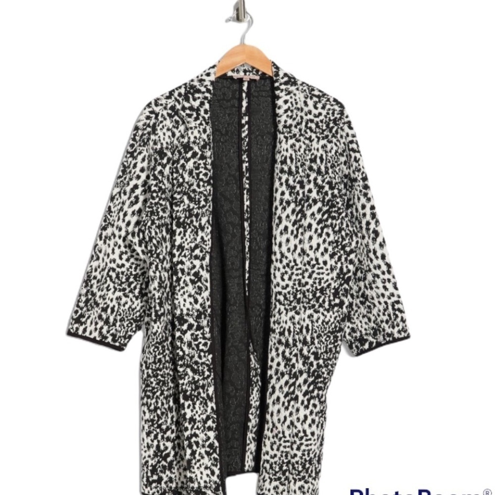 Philosophy Apparel Jacquard Open Front Jacket Sz 1X - Picture 13 of 13